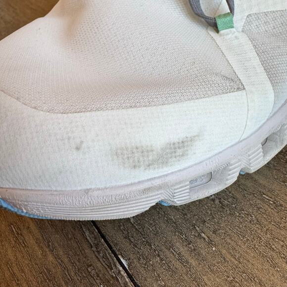 On Cloud Men's Size 13 EU 48 X 3 AD Undyed White Niagara Blue Running Training - Picture 11 of 16